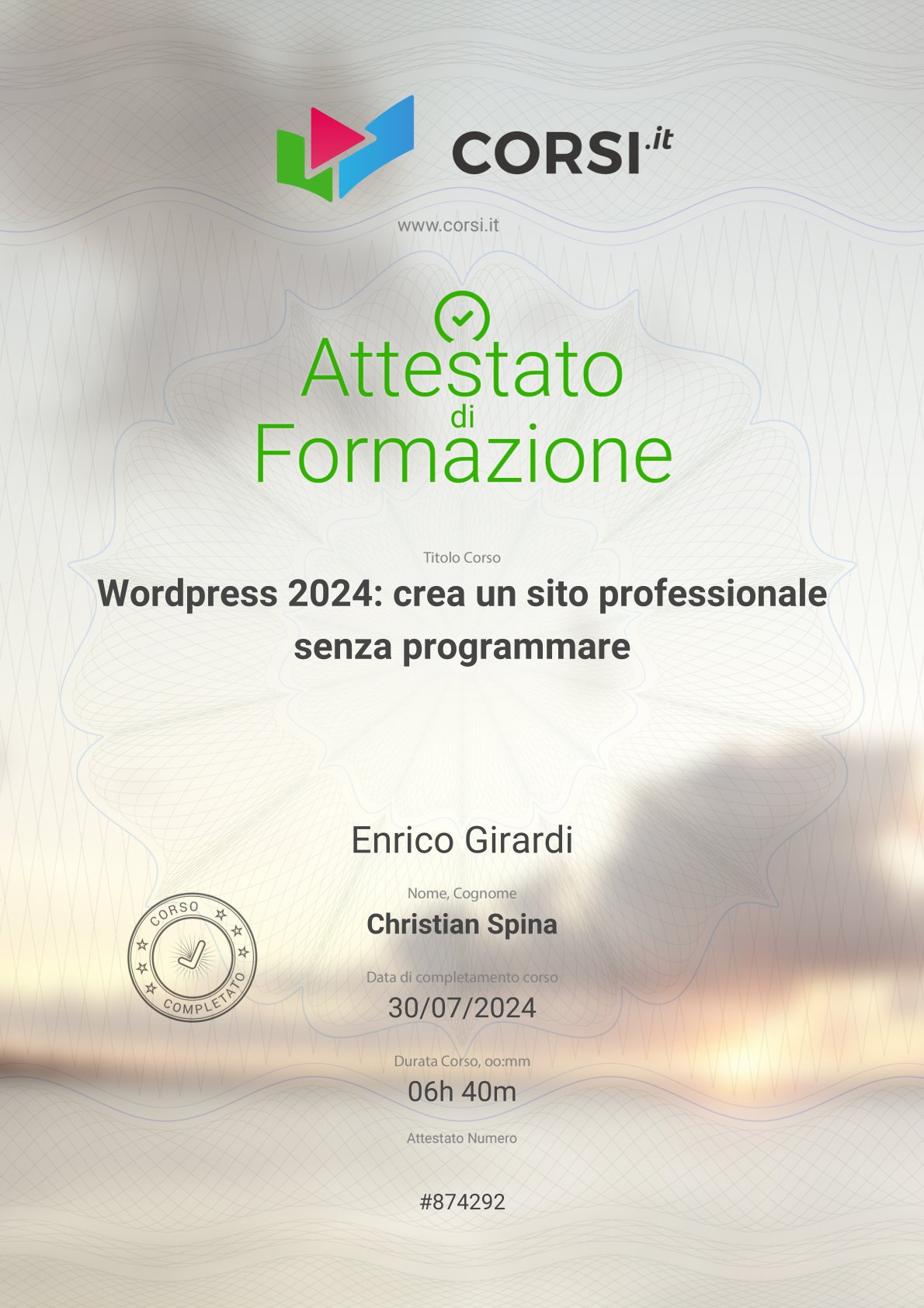 attestato